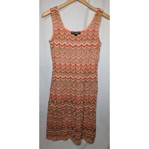Griffith Gray For St John Women's Tribal Aztek Knit Shift Dress Sz P Sleeveless